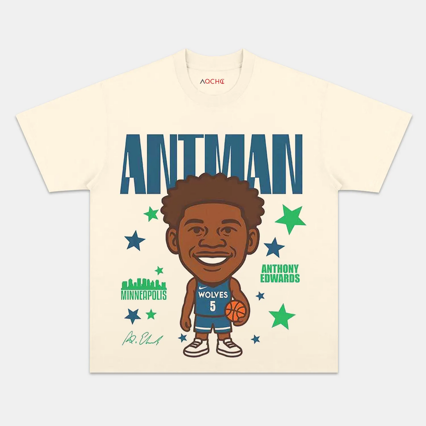 ANTHONY EDWARDS CARTOON TEE