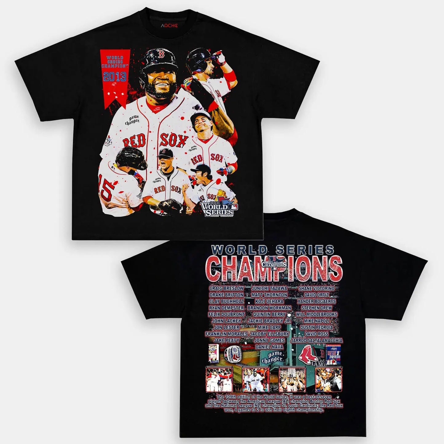 2013 WORLD SERIES CHAMPS - RED SOX TEE - [DS]