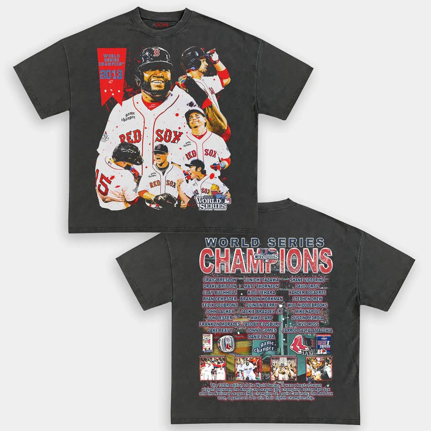 2013 WORLD SERIES CHAMPS - RED SOX TEE - [DS]
