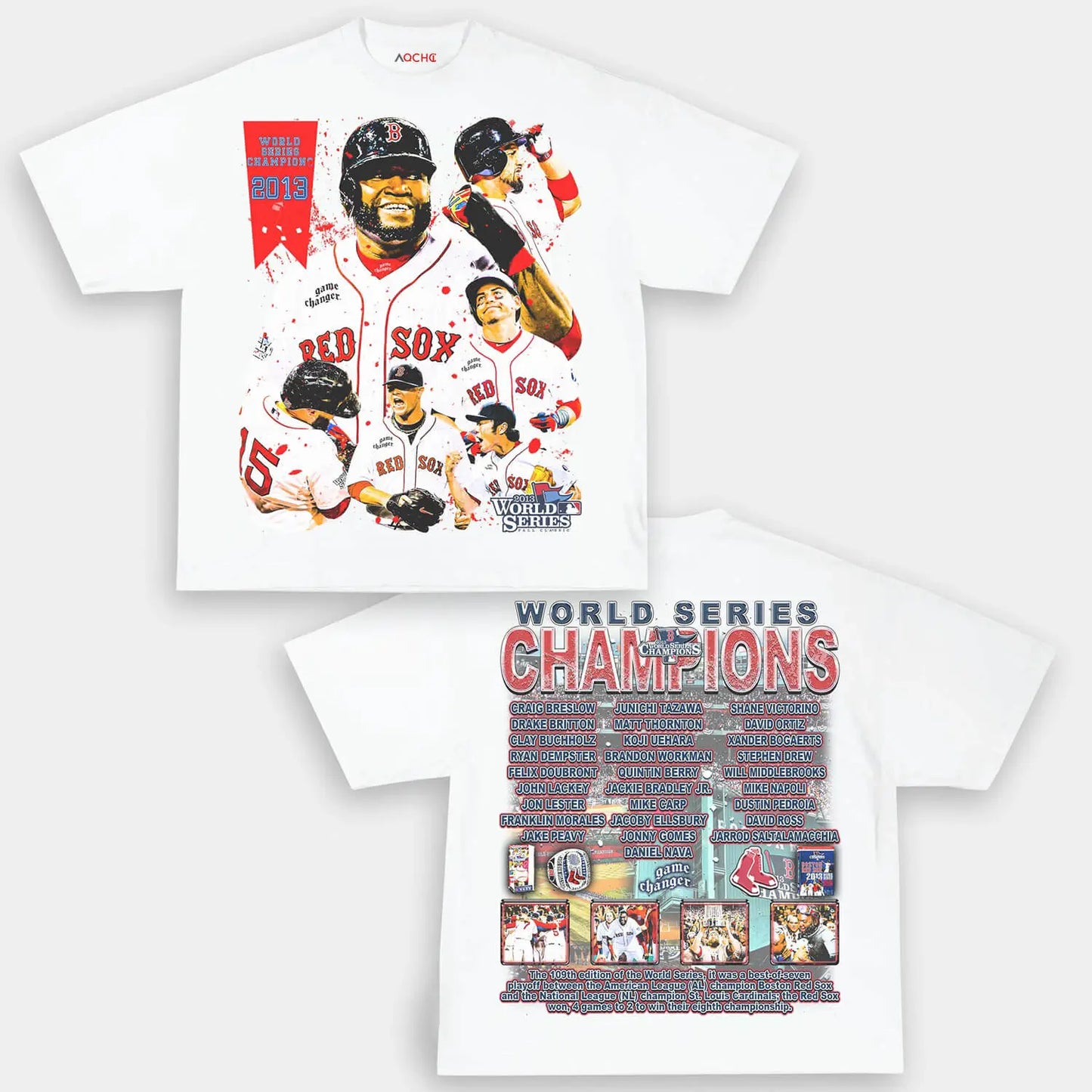 2013 WORLD SERIES CHAMPS - RED SOX TEE - [DS]