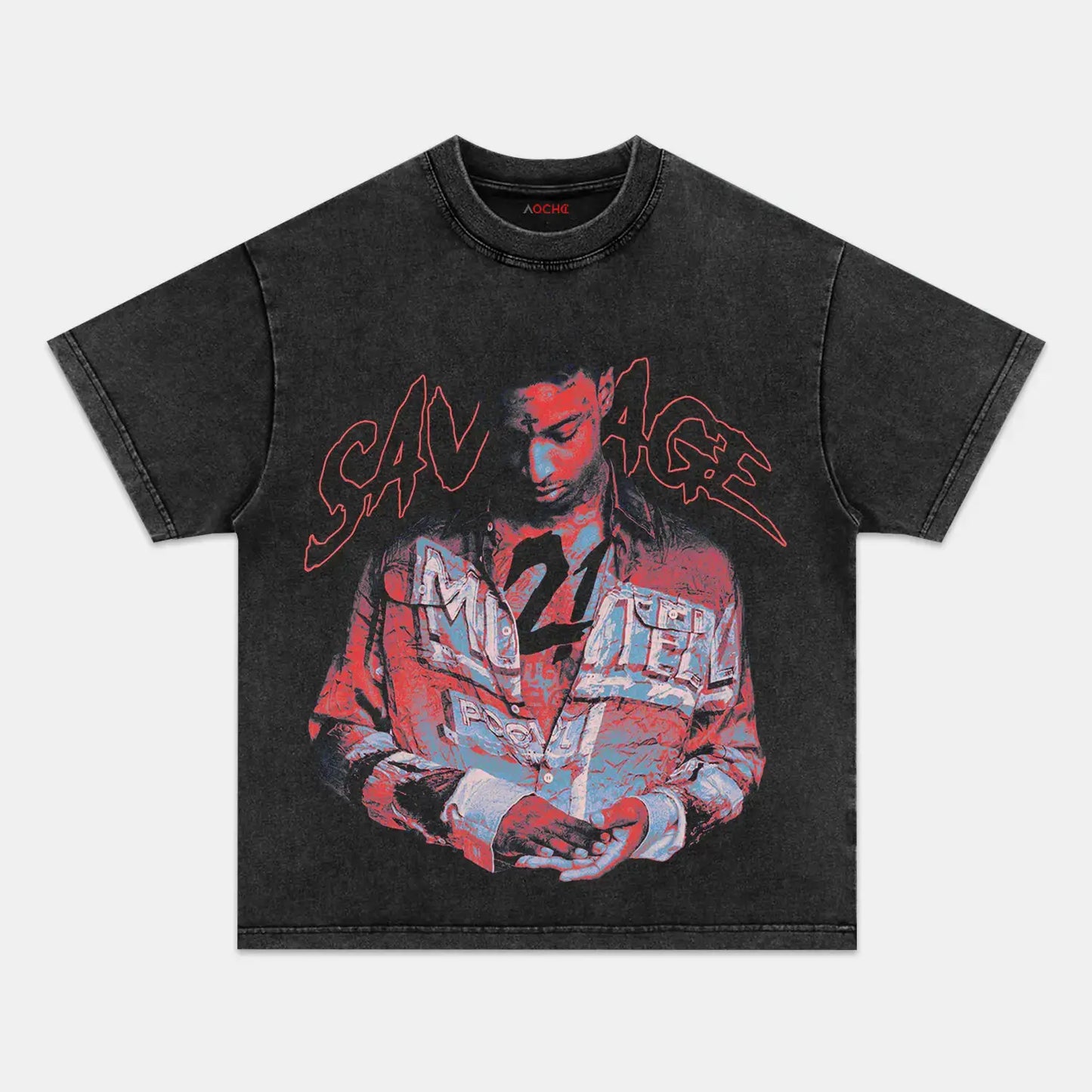 21 SAVAGE SLAUGHTER TAPE TEE - [DS]