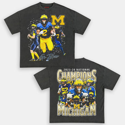 2023-24 NATIONAL CHAMPS - MICHIGAN TEE-[DS]
