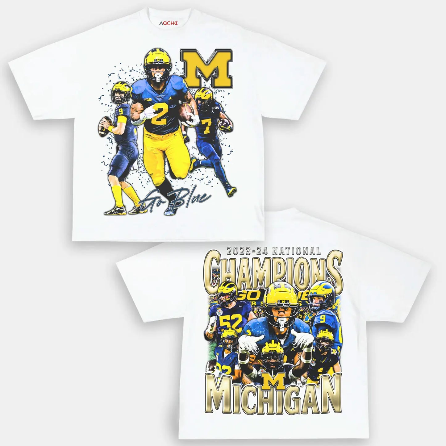 2023-24 NATIONAL CHAMPS - MICHIGAN TEE-[DS]