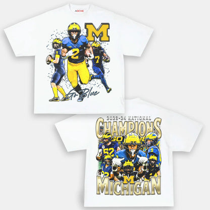 2023-24 NATIONAL CHAMPS - MICHIGAN TEE-[DS]