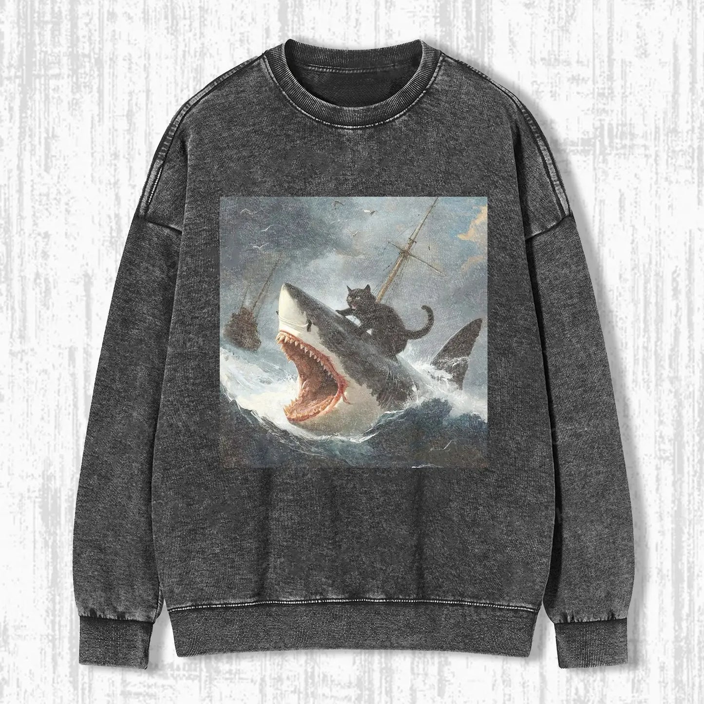FAT CAT VS. SHARK  T-SHIRT