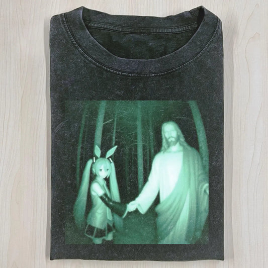 HATSUNE MIKU & JESUS T-SHIRT