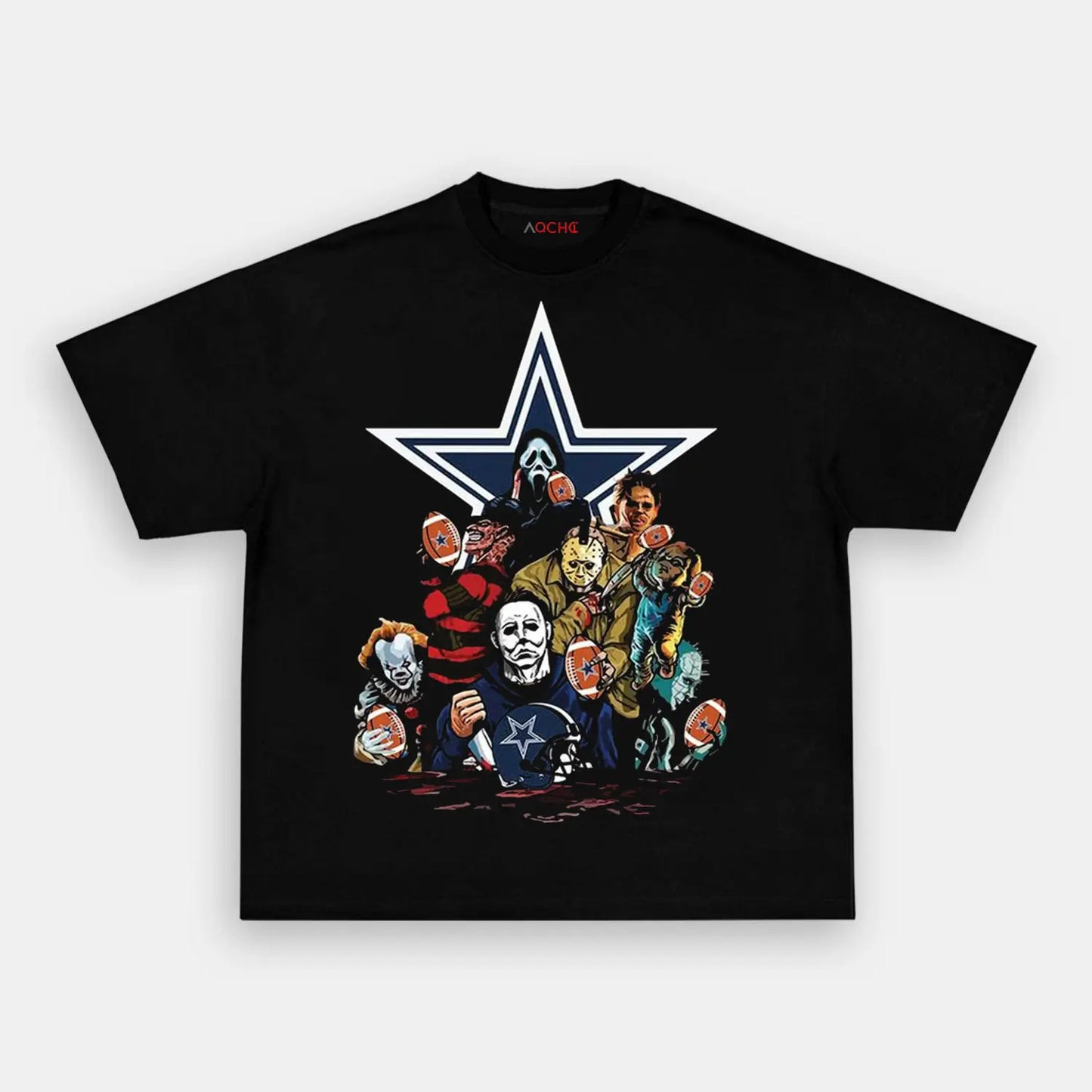 Horror Movie Fan Dallas Cowboys TEE