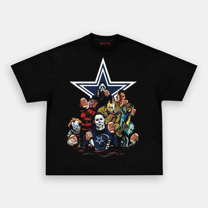 Horror Movie Fan Dallas Cowboys TEE