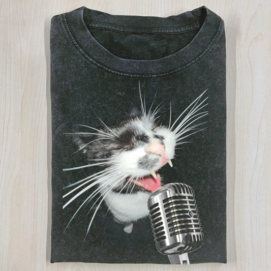 THE SINGING CAT  T-SHIRT
