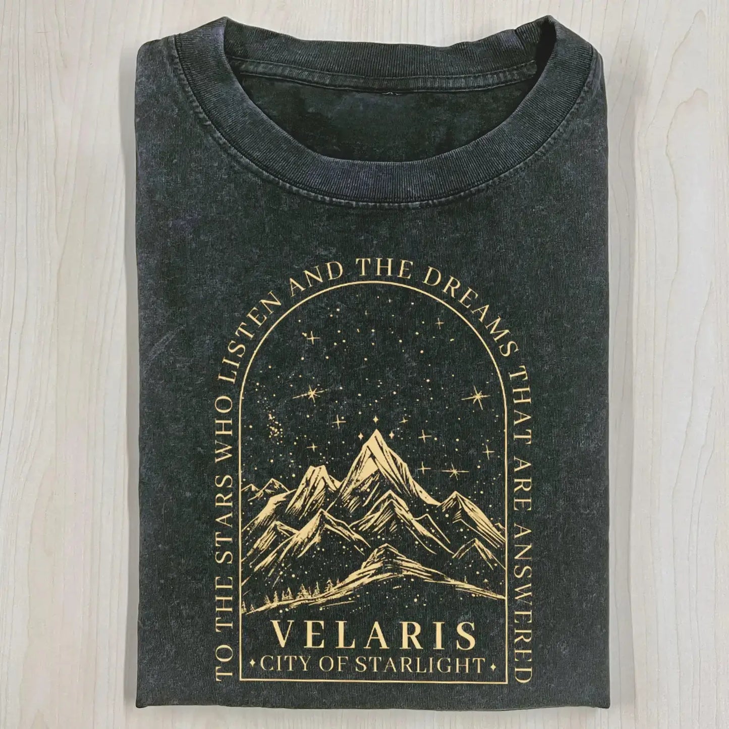 TO THE STARS WHO LISTEN AND THE DREAMS THAT ARE ANSWER T-SHIRT