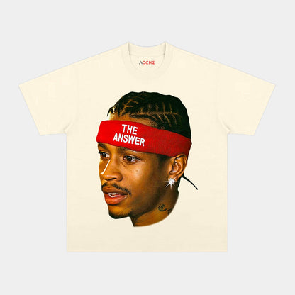 VINTAGE TEE  THE ANSWER& ALLEN IVERSON& AI