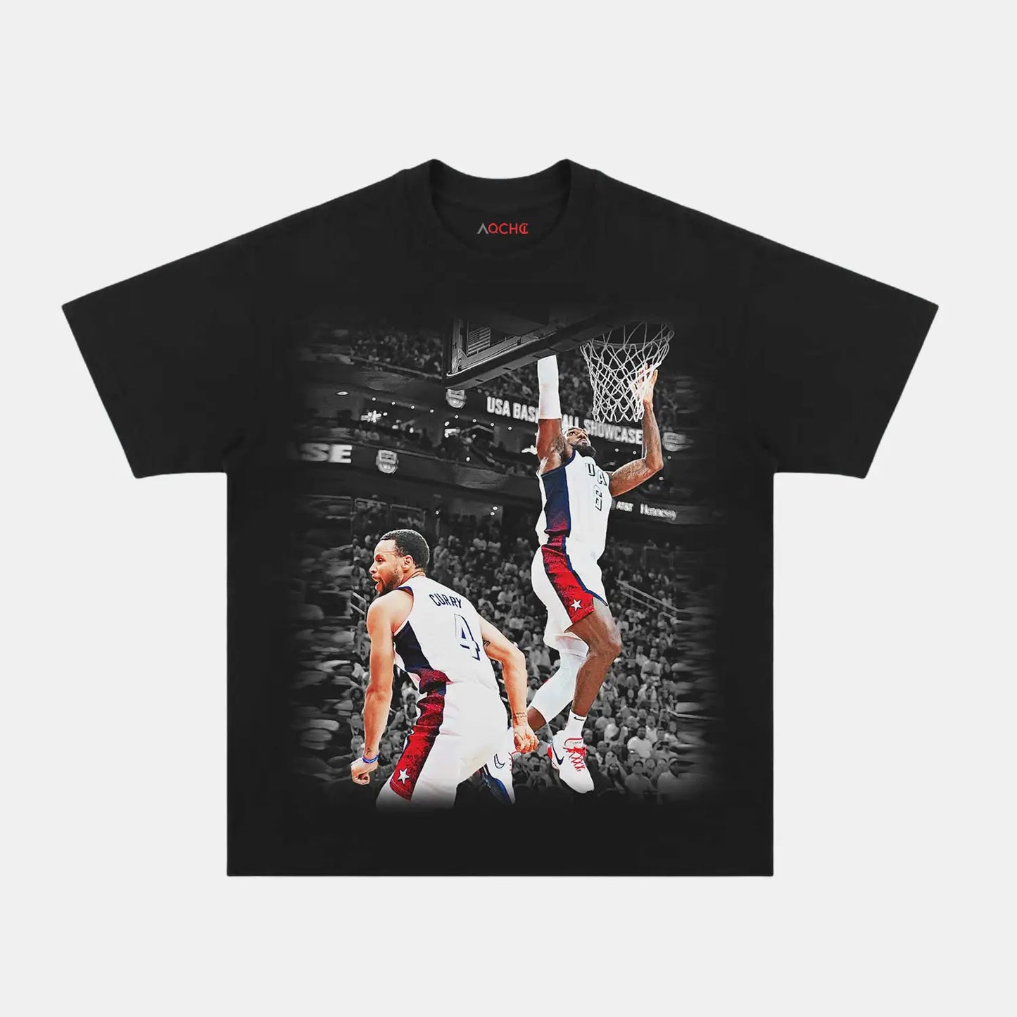 VINTAGE TEE LEBRON JAMES AND STEPHEN CURRY