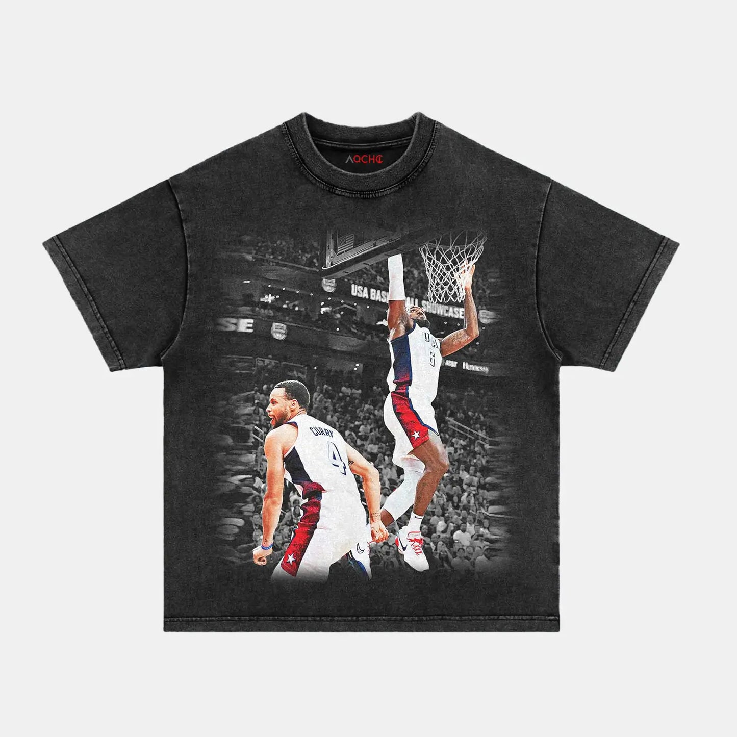 VINTAGE TEE LEBRON JAMES AND STEPHEN CURRY