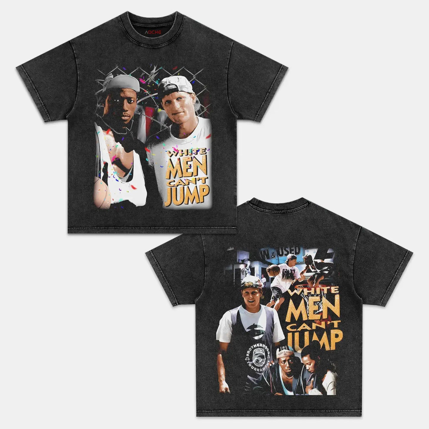 WHITE MEN CANT JUMP TEE - [DS]