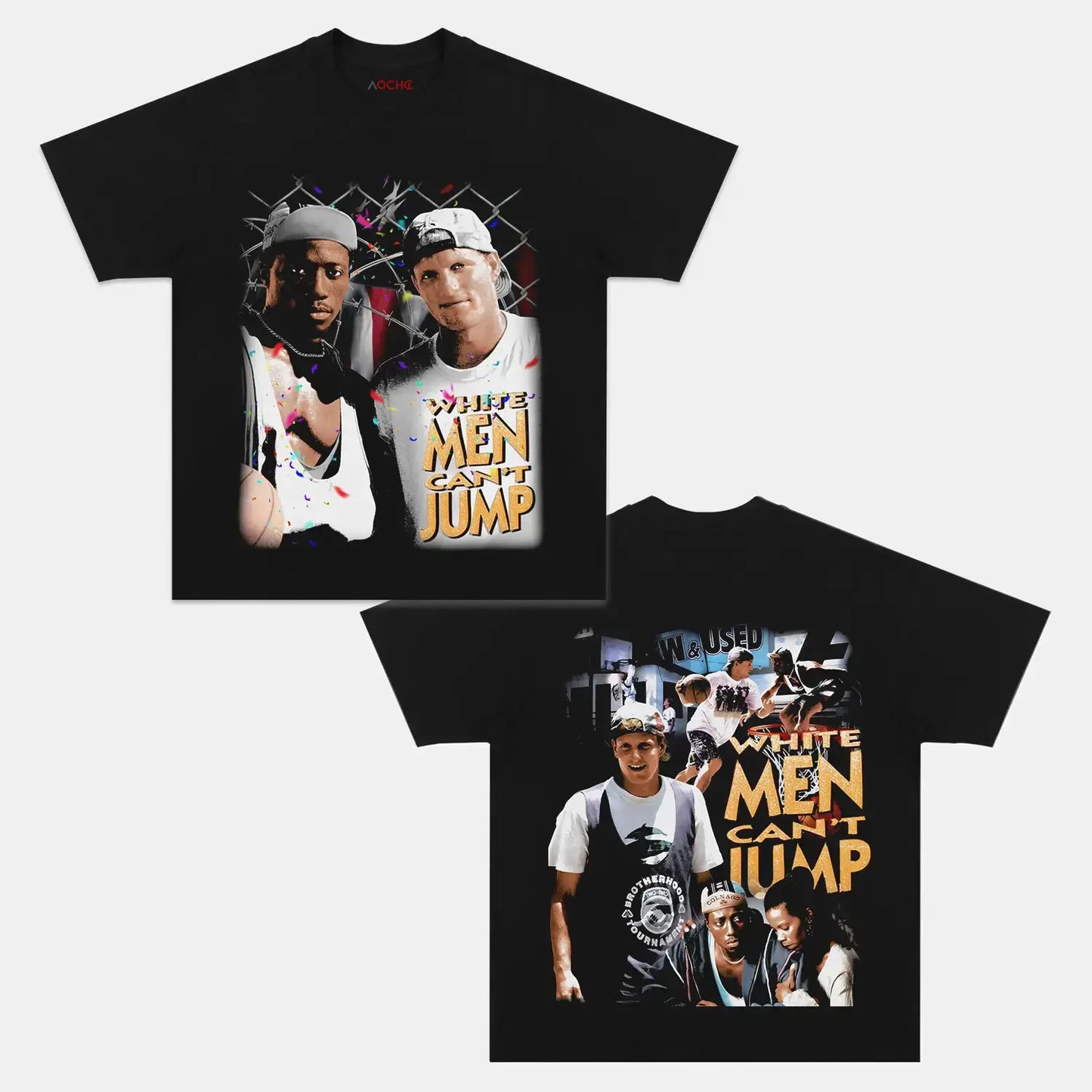WHITE MEN CANT JUMP TEE - [DS]