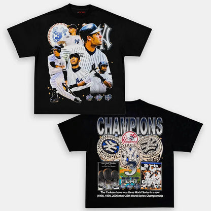 YANKEES 3 PEAT TEE - [DS]
